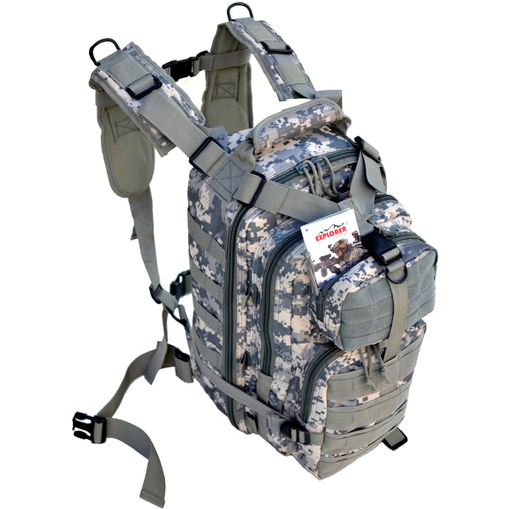Camping And Outdoor Explorer Bag Backpack ACU