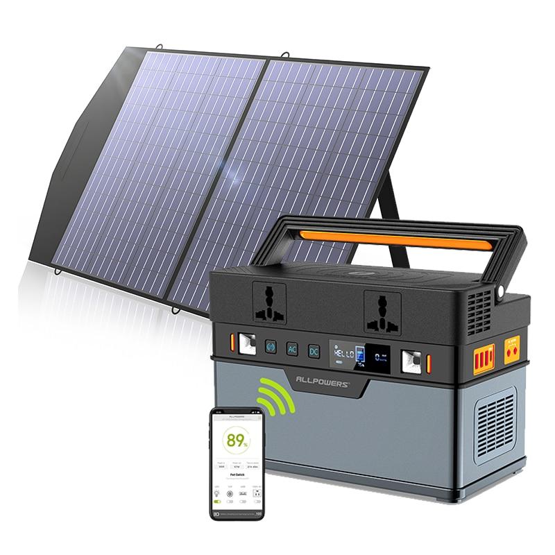 ALLPOWERS Solar Generator 666WH/186200mAh - Black Cock Survival