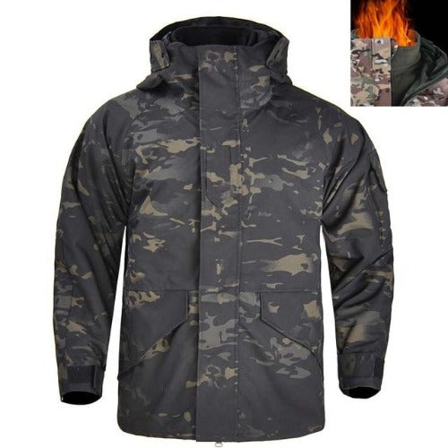 G8 Men's 2in1 Jacket / Waterproof Outwear - Black Cock Survival