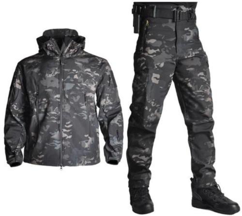 Men's Tactical Combo Soft Shell Jacket and Pants (Limited Time) - Black Cock Survival