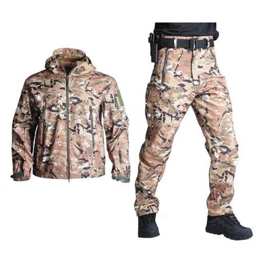 Men's Tactical Combo Soft Shell Jacket and Pants (Limited Time) - Black Cock Survival
