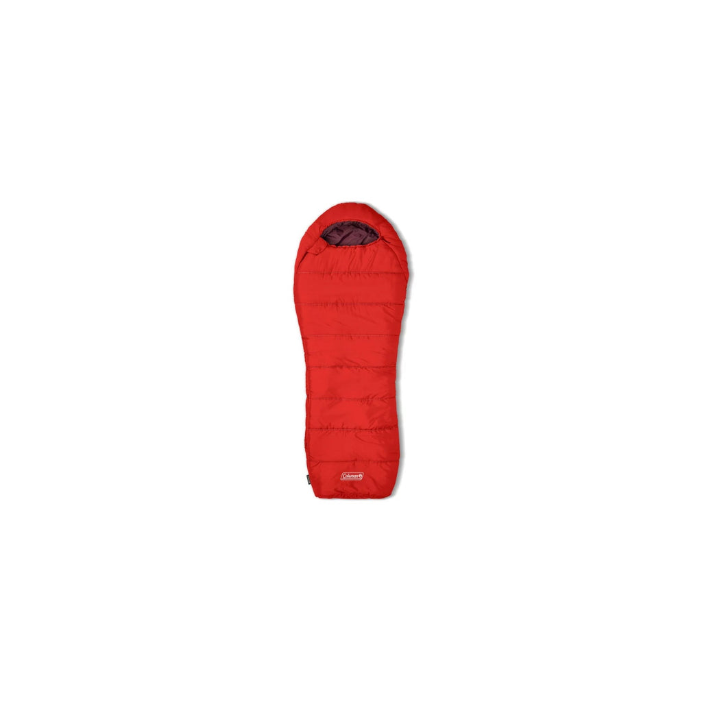 Coleman Tidelands Sleeping Bag 40 Degree Mummy Red - Black Cock Survival