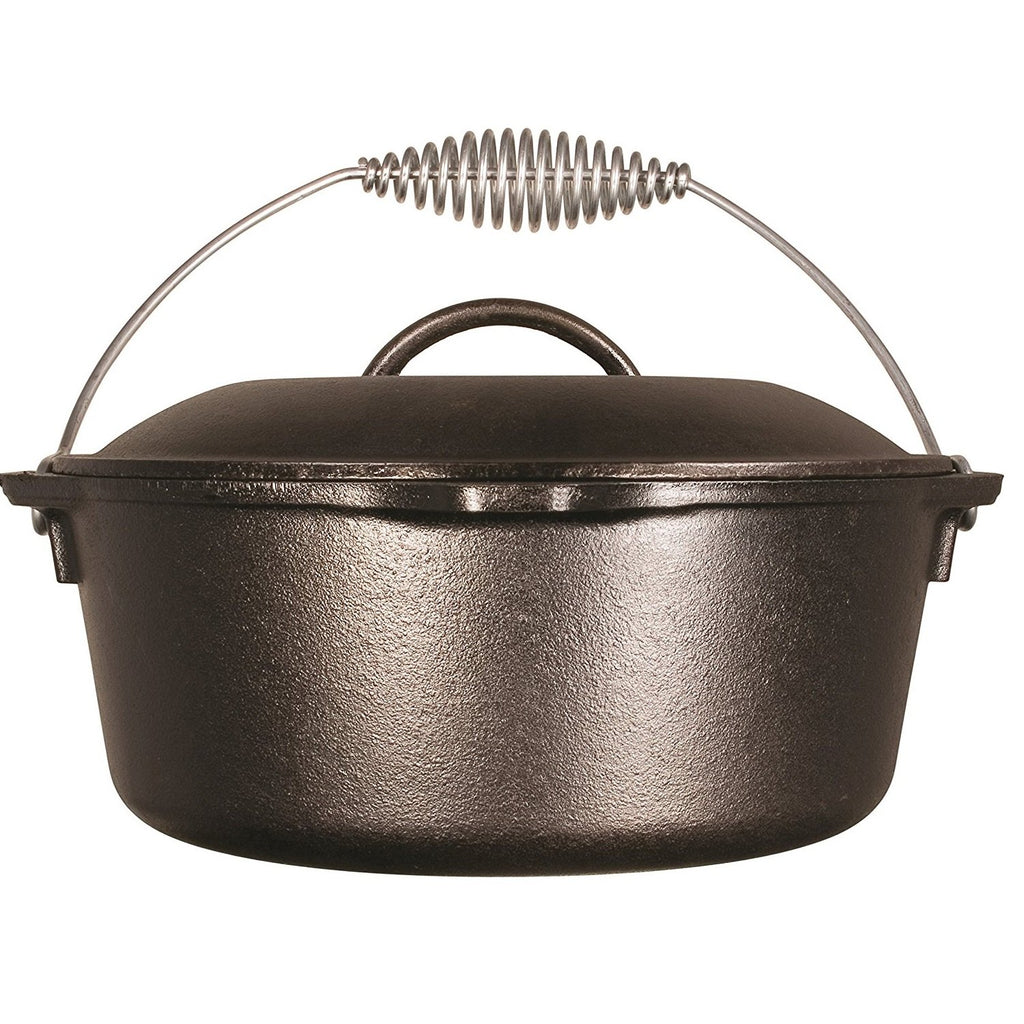 Lodge 10in Cast Iron Dutch Oven Pre-Seasoned 5-Quart - Black Cock Survival