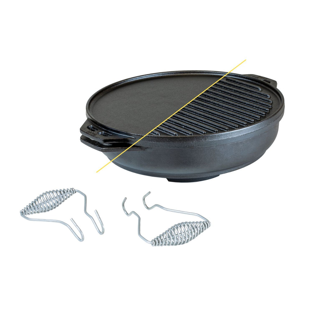 Lodge 14 Inch Cast Iron Cook-It-All - Black Cock Survival