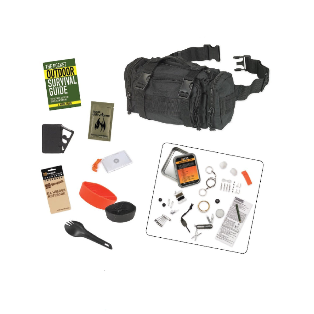 Snugpak 10-Piece Responsepak Survival Bundle - Black - Black Cock Survival