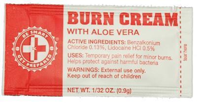 100 Burn Cream Packets - Black Cock Survival