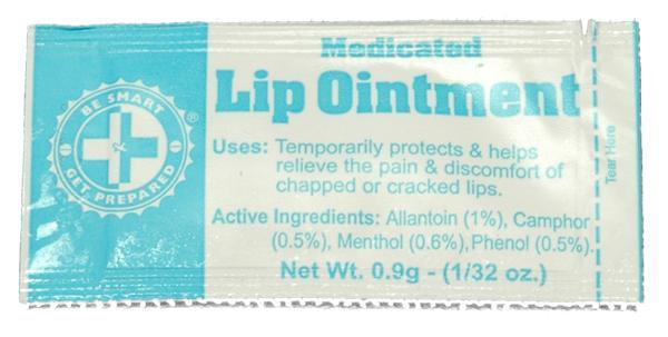 100 Lip Ointment Packets - Black Cock Survival