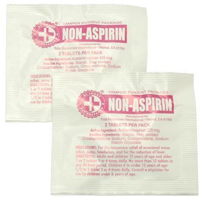 100 Non-Aspirin Packs with 2 Tablets - Black Cock Survival