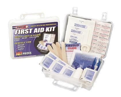 107 Piece First Aid Kit - Black Cock Survival