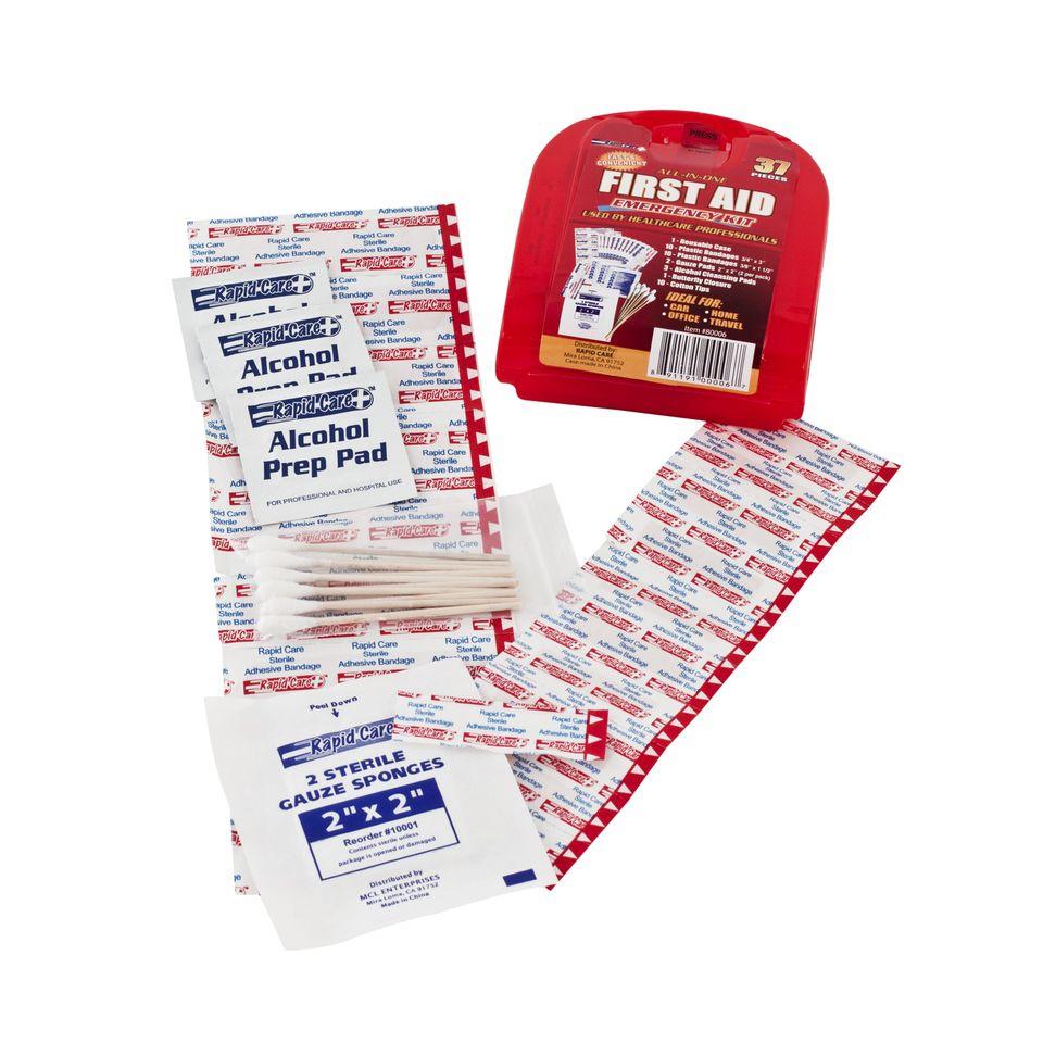 37 Piece Portable First Aid Kit - Black Cock Survival