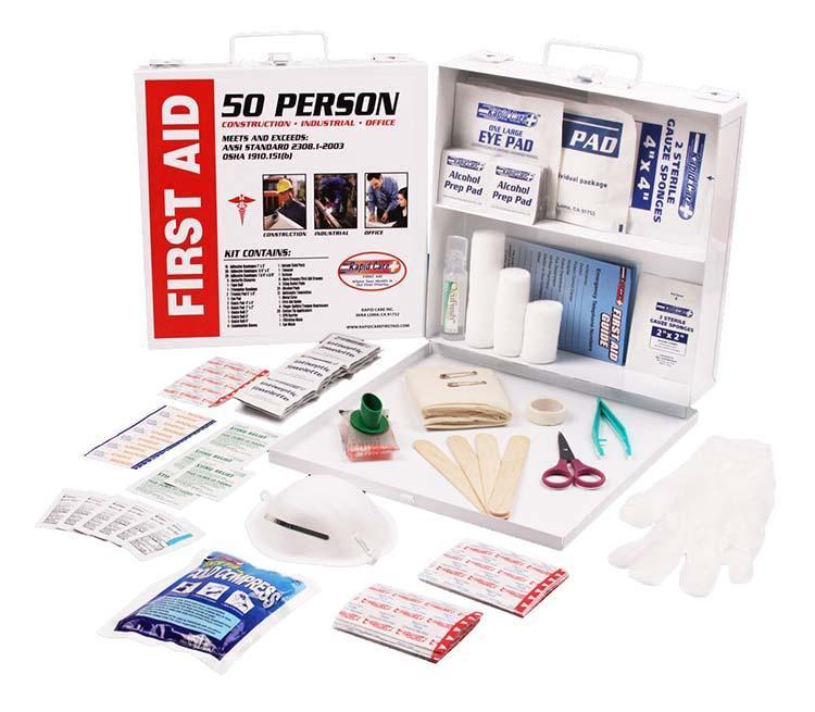 50 Person First Aid Kit - Black Cock Survival