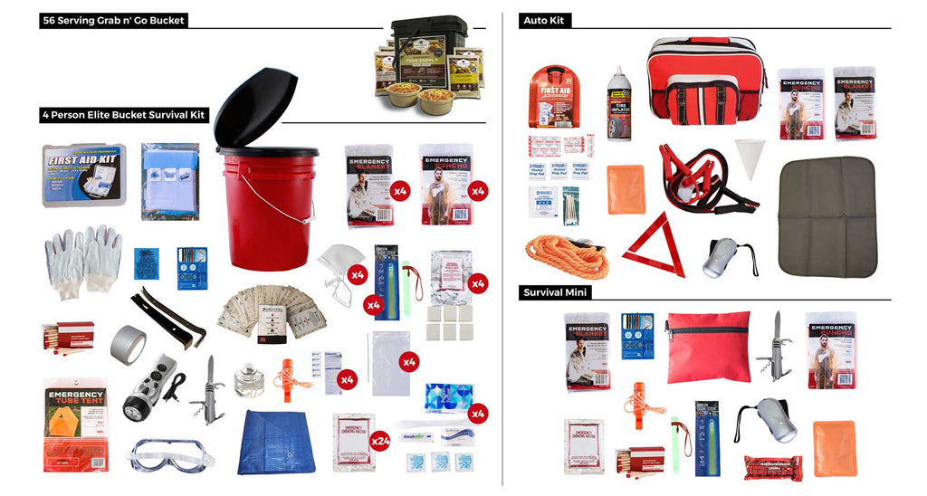 Family Preparedness Package w/ Food Storage - Black Cock Survival