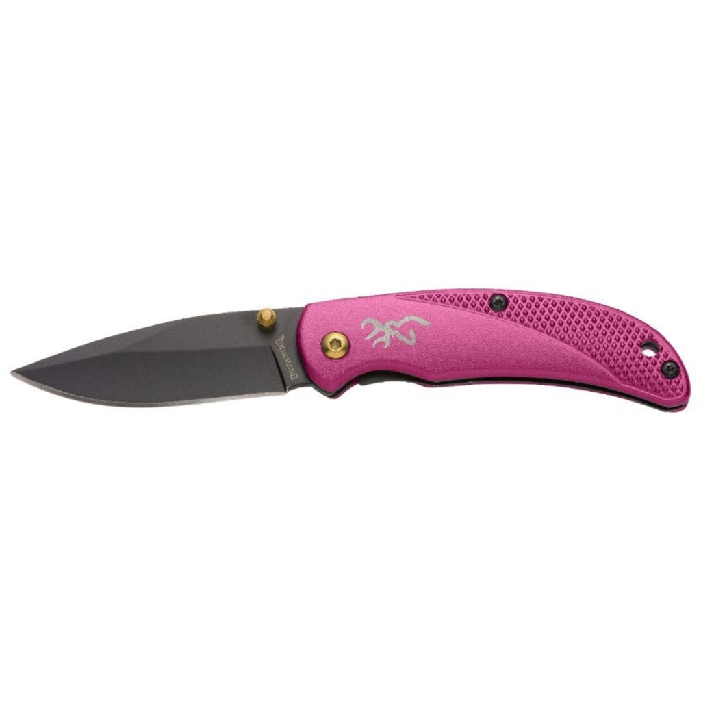 Browning Prism 3 Folding Knife Plum - Black Cock Survival