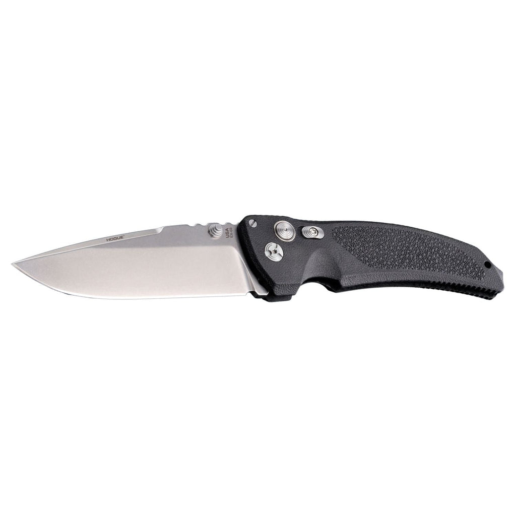 Hogue EX03 4in Fold Drop Pt Tumb Finish Polymer Matte Black - Black Cock Survival