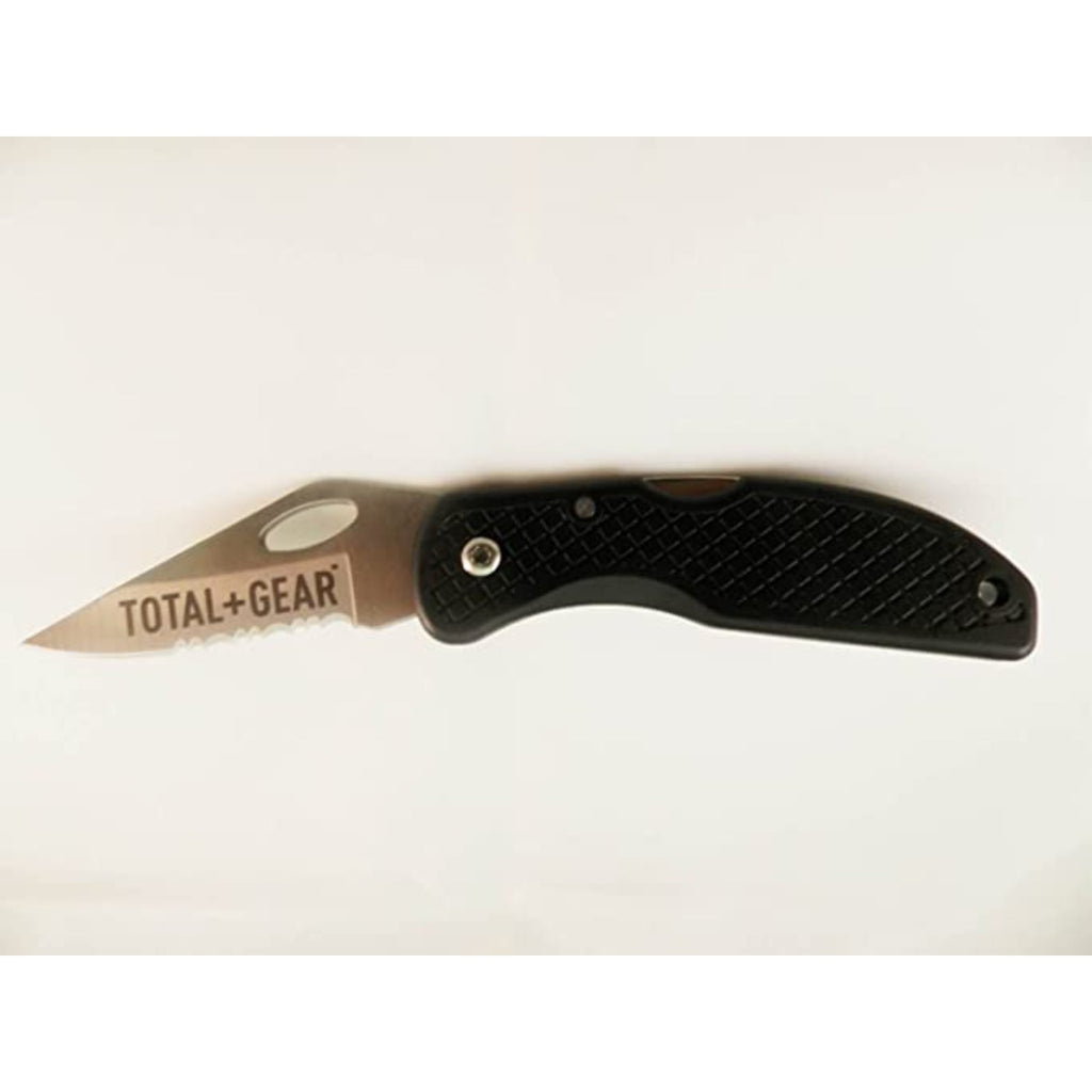 Knives And Tools Total Gear Utilitarian Lockback Knife Black