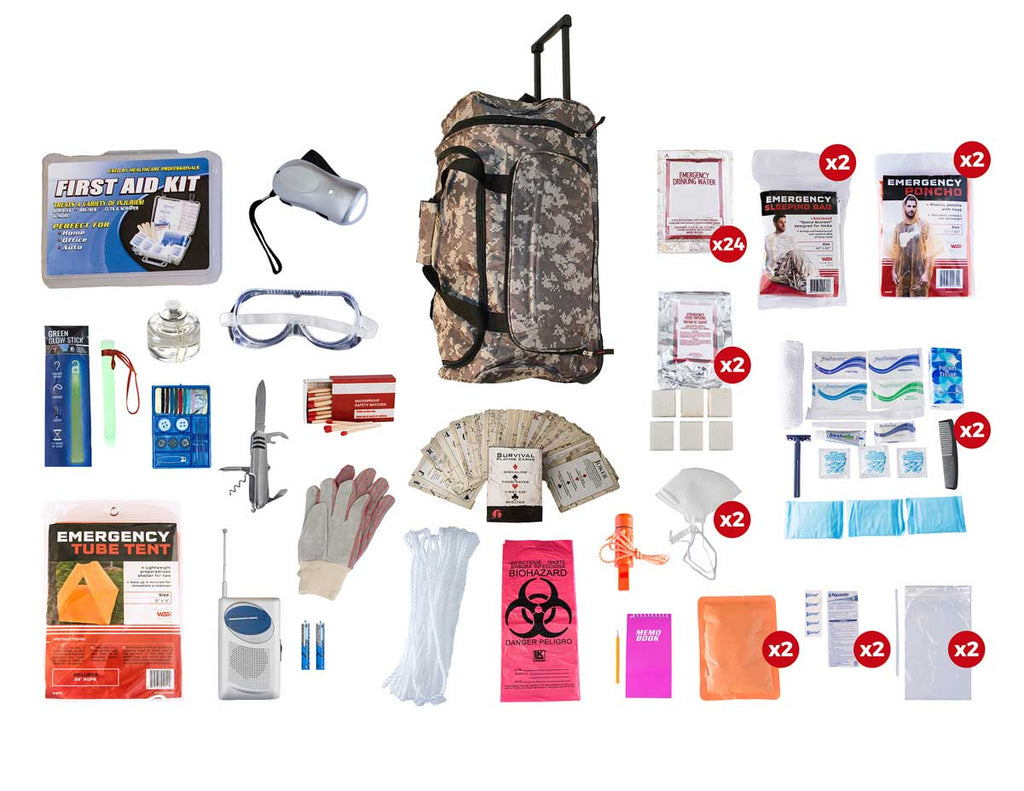 2 Person Elite Survival Kit (72+ Hours) - Black Cock Survival