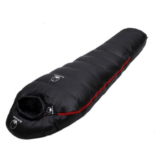 Very Warm White Goose down filled Adult Mummy style Sleeping bag Fit for Winter Thermal 4 kinds of thickness Camping Travel - Black Cock Survival